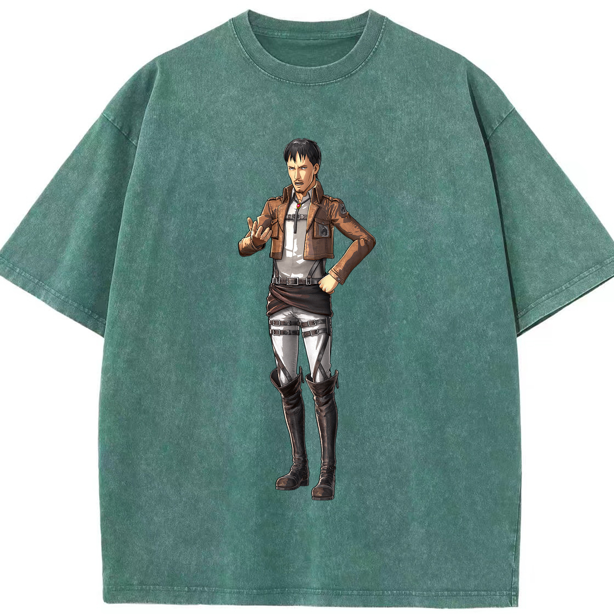 （画像用） 進撃の巨人 Attack on Titan 綿100% ヴィンテージ風 半袖Tシャツ（フロントプリント）